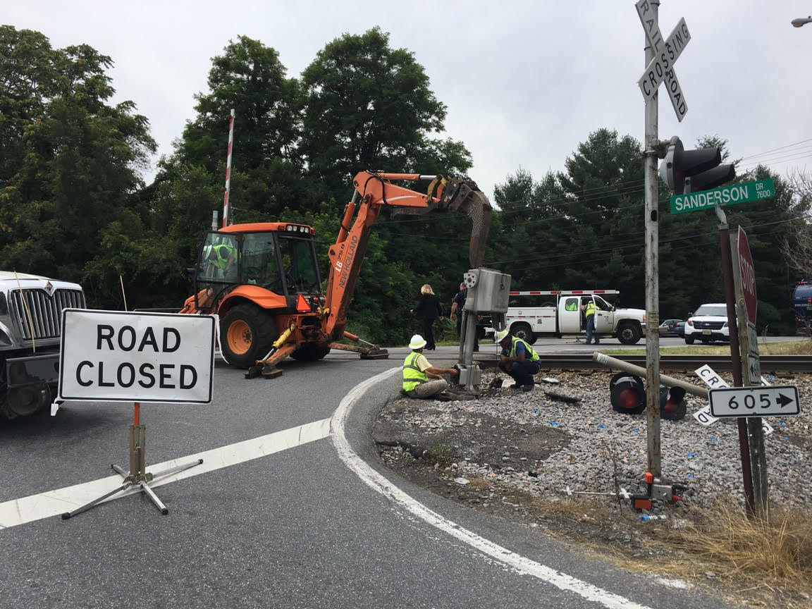 Shadwell Railroad Crossing